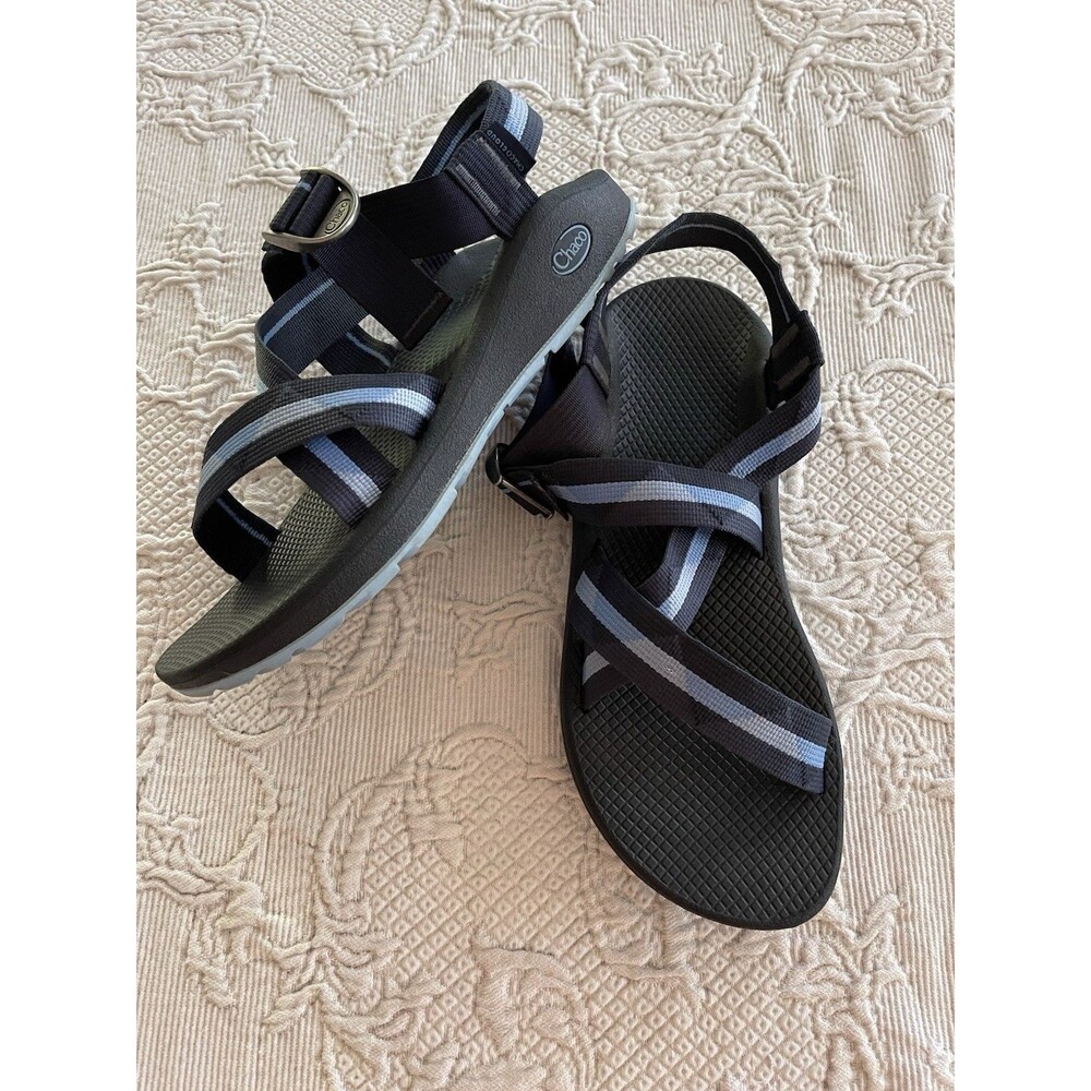 Chaco Cloud Performance Sandals Blue Adjustable Non-Marking Ladies 11